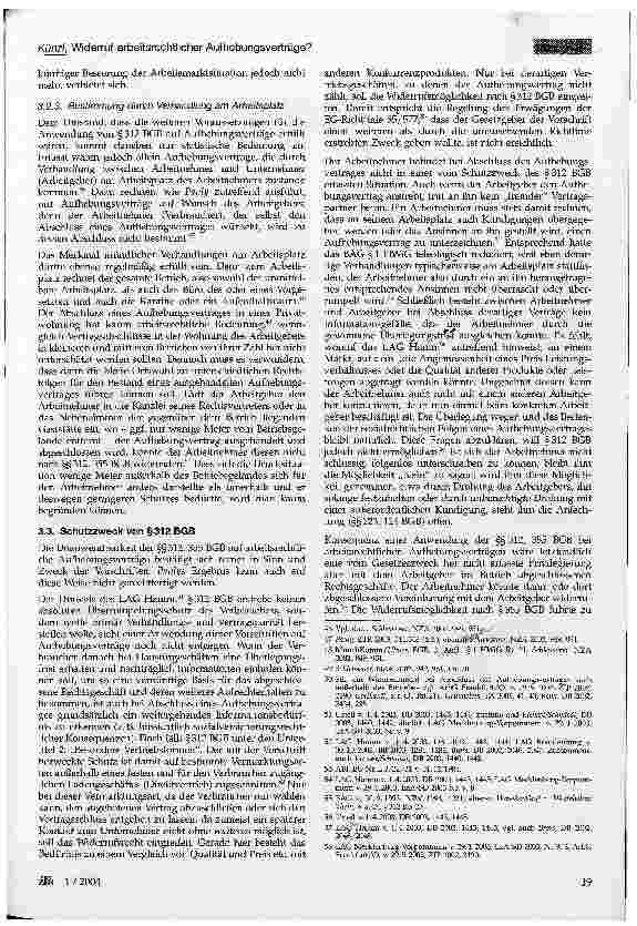 Vorschauseite 4: Widerruf arbeitsrechtlicher Aufhebungsverträge?