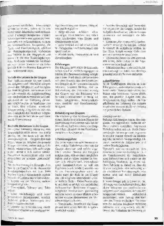 Vorschauseite 2: Lernen in der Gruppe
