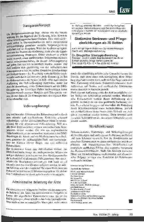 Vorschauseite 5: Herausforderung: Interprofessionelle Workflowoptimierung Dokumentationsund Kodierqualität: Umsetzungsstrategien an der Philipps-Universität Marburg