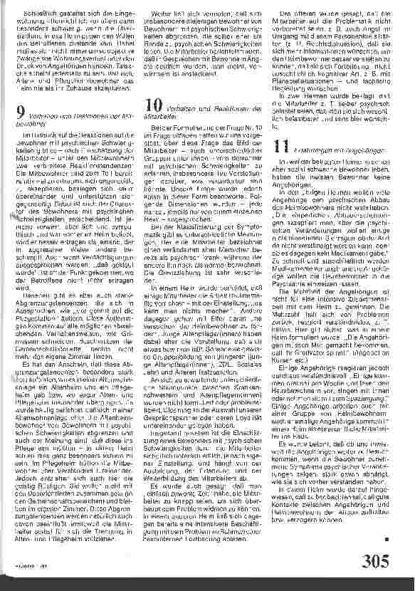 Vorschauseite 4: Psychische Schwierigkeiten II / Zur Situation von Altenu. Pflegeheimbewohnern mit psychischen Schwierigkeiten