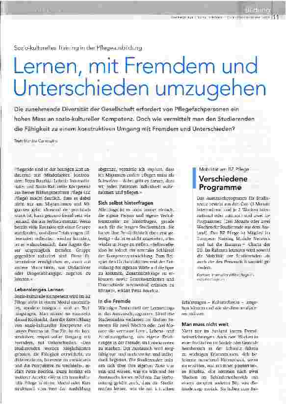 Vorschauseite 1: Lernen, mit Fremdem und Unterschieden umzugehen