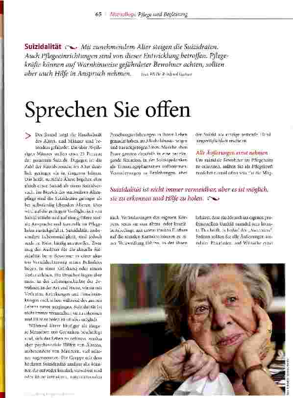 Vorschauseite 1: Sprechen Sie offen