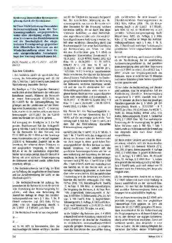 Vorschauseite 2: Zum Regress der Staatskasse