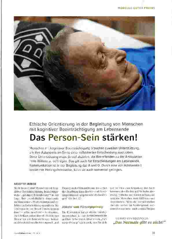 Vorschauseite 1: Das Person-Sein stärken!