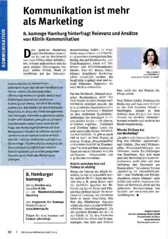 Vorschauseite 1: Kommunikation ist mehr als Marketing