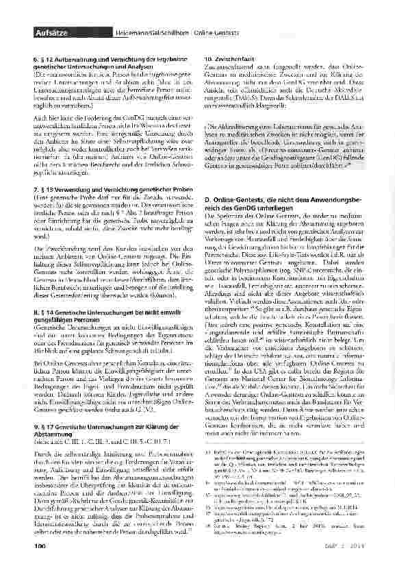 Vorschauseite 5: Online-Gentests - zwischen Selbstbestimmung und Regelungsbedarf