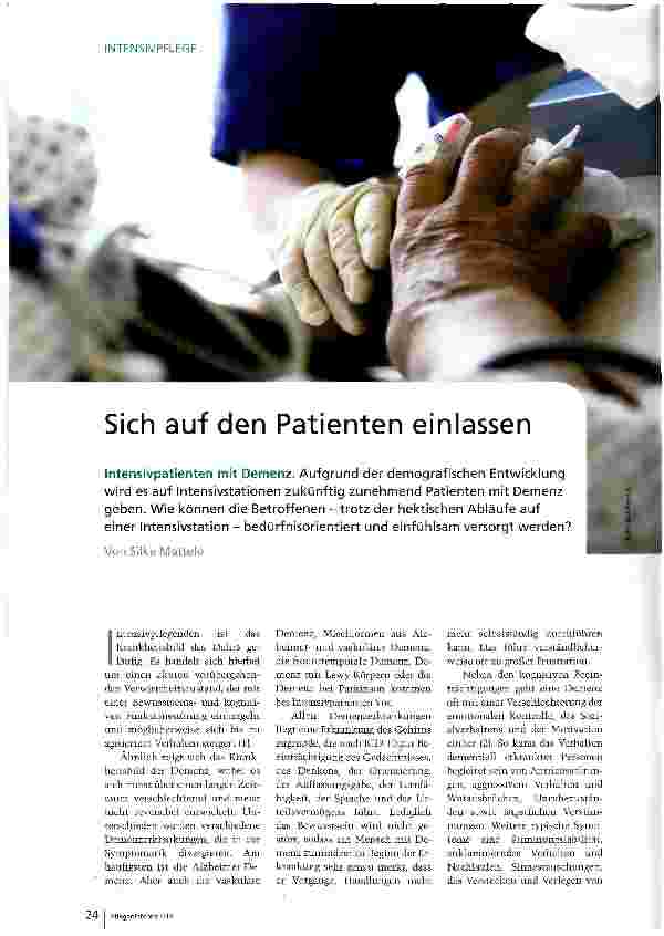 Vorschauseite 1: Sich auf den Patienten einlassen