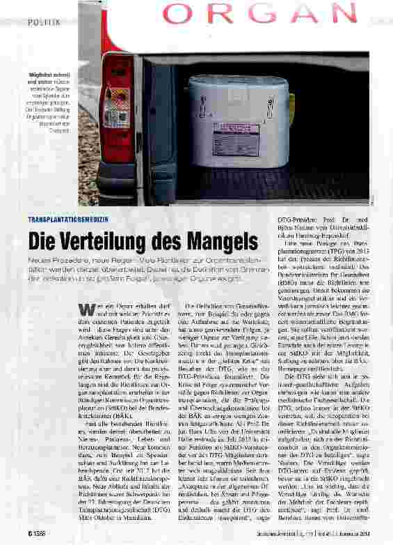 Vorschauseite 1: Die Verteilung des Mangels