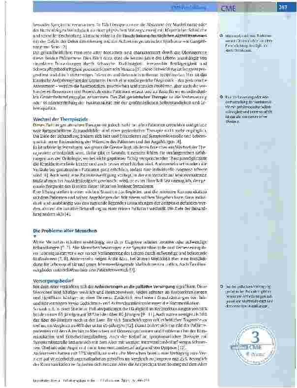 Vorschauseite 2: Palliativmedizin in der Geriatrie