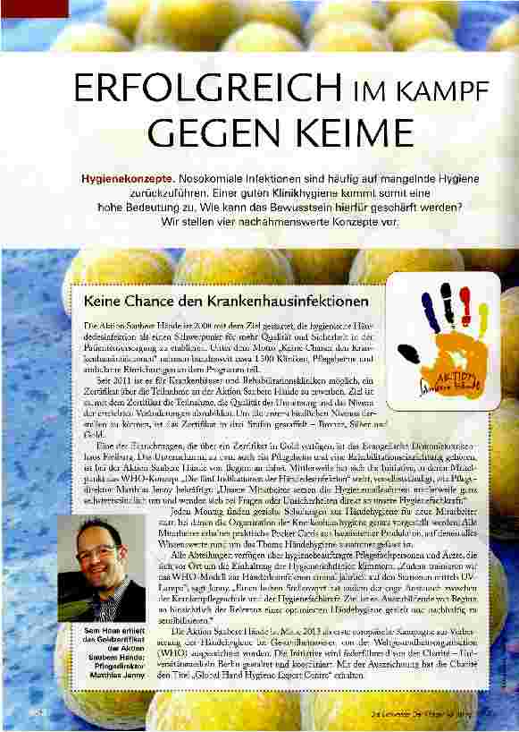 Vorschauseite 1: ERFOLGREICH IM KAMPF GEGEN KEIME