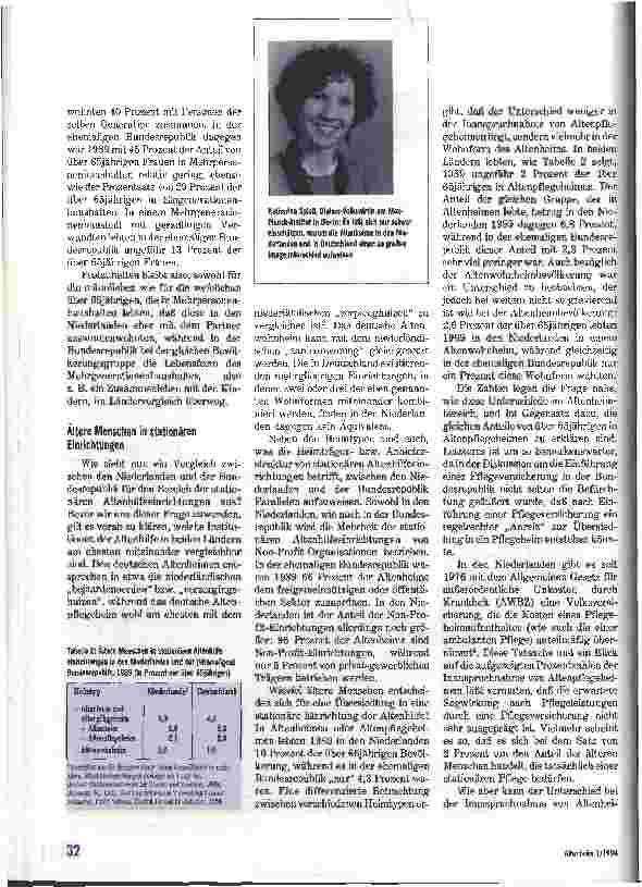 Vorschauseite 2: Wohnund Lebensformen im Alter Ein Ländervergleich zwischen den Niederlanden und Deutschland