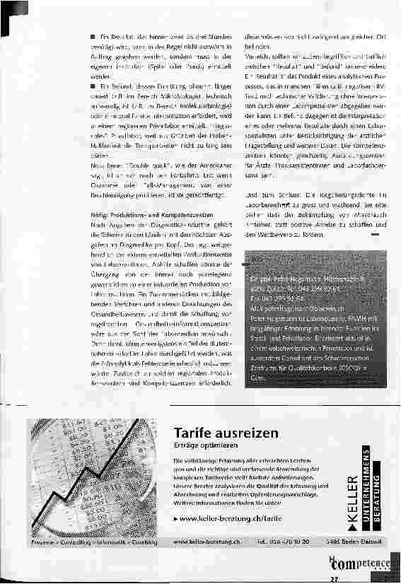 Vorschauseite 3: Welche Rolle spielt das Privatlabor?
