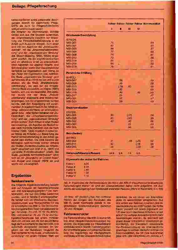 Vorschauseite 5: Die Messung von Burnout Untersuchung einer deutschen Fassung des Maslach Burnout Inventory MBI-D