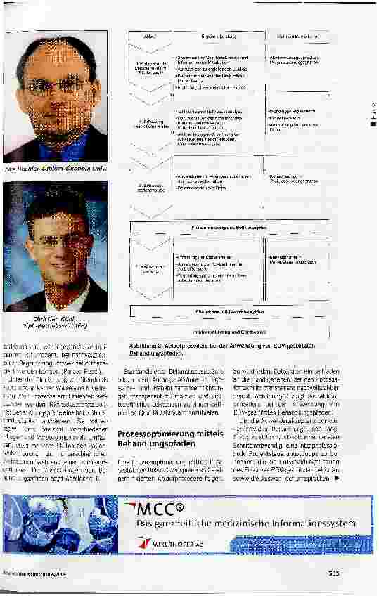 Vorschauseite 2: Prozessoptimierung in der Reha Standardisierte Behandlungsabläufe auf EDV-gestützter Basis