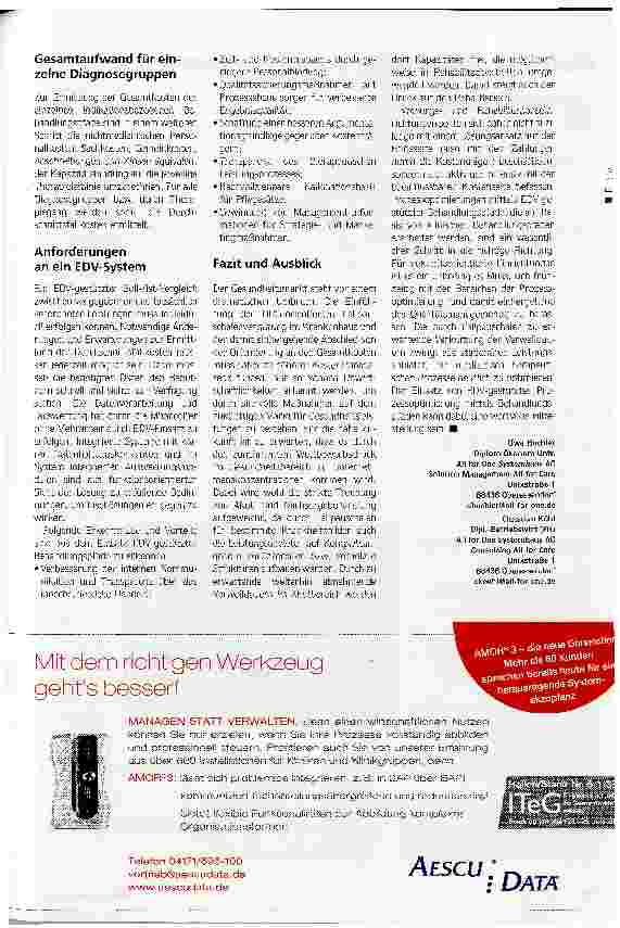 Vorschauseite 4: Prozessoptimierung in der Reha Standardisierte Behandlungsabläufe auf EDV-gestützter Basis