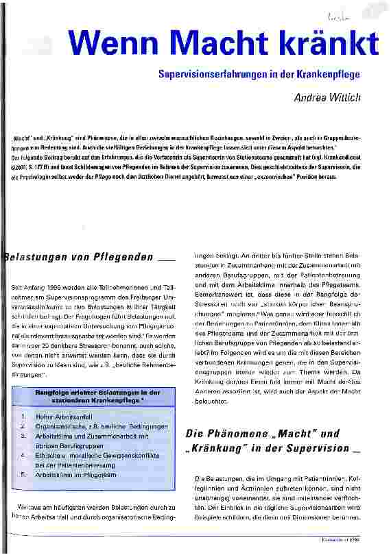 Vorschauseite 1: Wenn Macht kränkt