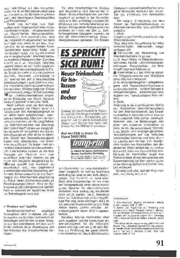 Vorschauseite 4: Betriebswirtschaftliche Kennzahlen im Altenheimbereich