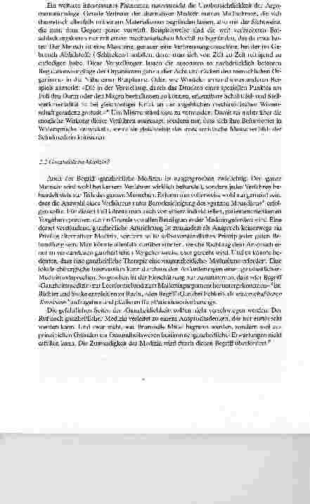 Vorschauseite 5: Was unterscheidet die so genannte Alternative Medizin von der Schulmedizin?