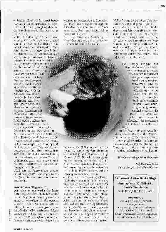 Vorschauseite 2: Ständig müde, lustlos, leer. .. Tipps zur Pflege depressiver Menschen