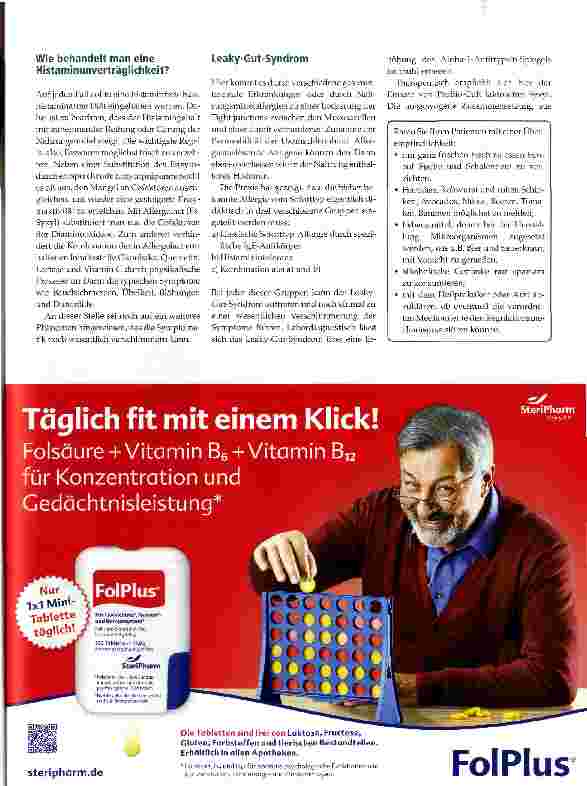 Vorschauseite 2: Mechanismen der Histaminreaktionen im Magen-Darm-Trakt