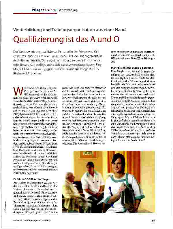 Vorschauseite 1: Qualifizierung ist das A und 0