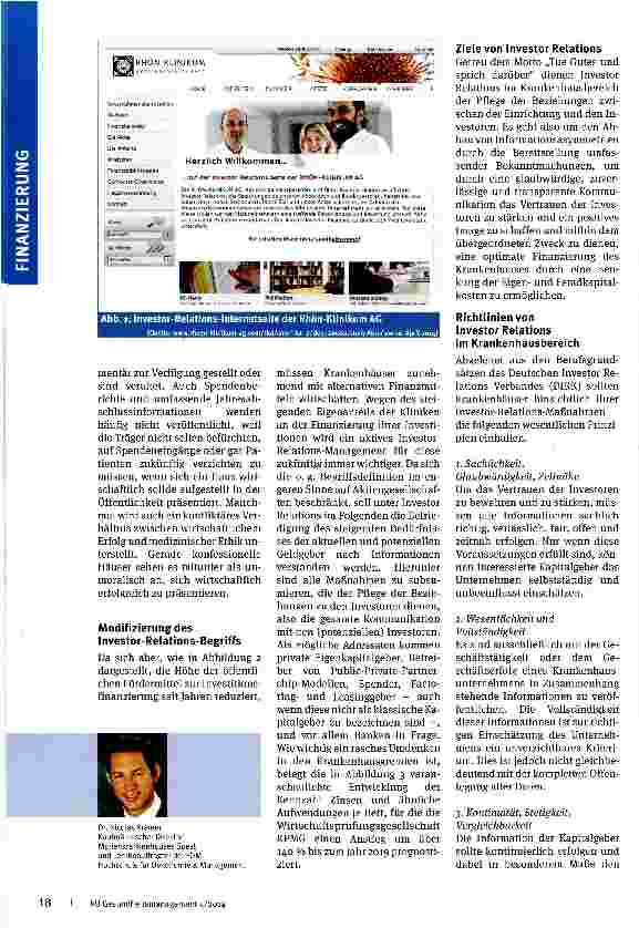 Vorschauseite 2: Investor Relations