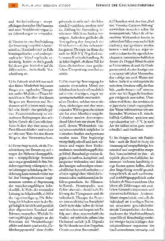 Vorschauseite 2: IRRWEGE DER GESUNDHEITSREFORM