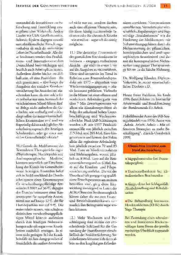 Vorschauseite 3: IRRWEGE DER GESUNDHEITSREFORM