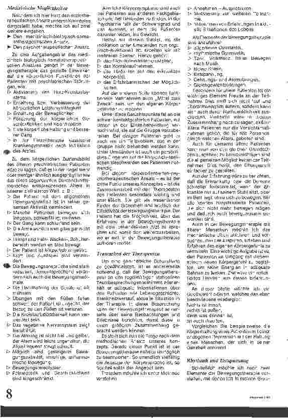 Vorschauseite 2: Bewegungstherapie im Pflegeheim