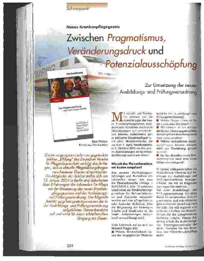 Vorschauseite 1: Zwischen Pragmatismus, Veränderungsdruck und Potenzialausschöpfung