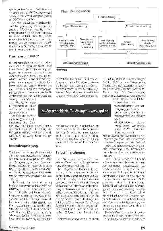 Vorschauseite 2: Aus eigener Kraft Innenfinanzierung von Krankenhausinvestitionen