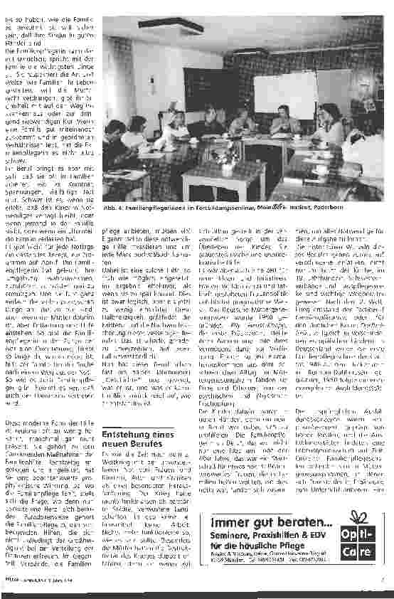 Vorschauseite 3: Familienpflegerin - wenn Hilfe vorübergehend notwendig ist (1) Internationales Jahr der Familie 1994