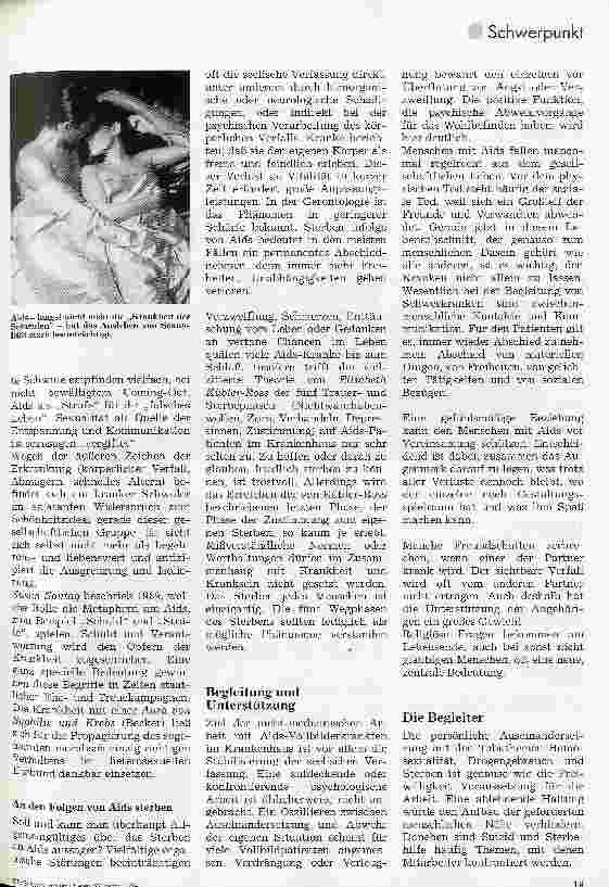 Vorschauseite 2: Psychologische Betreuung Aids-Vollbilderkrankter