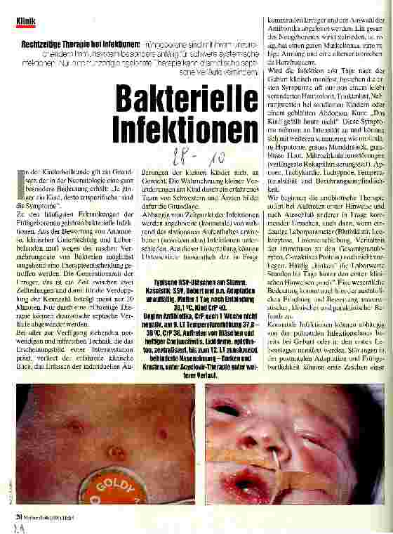 Vorschauseite 1: Bakterielle Infektionen Rechtzeitige Therapie bei Infektionen