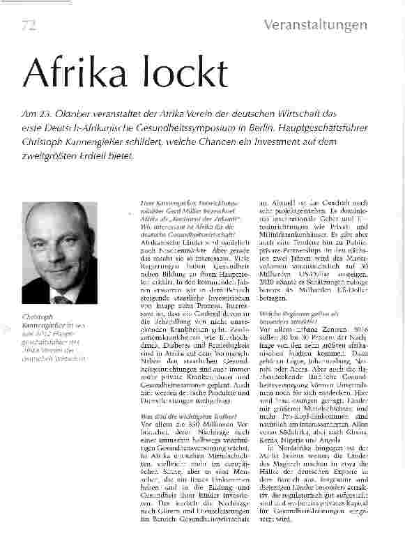 Vorschauseite 1: Afrika lockt