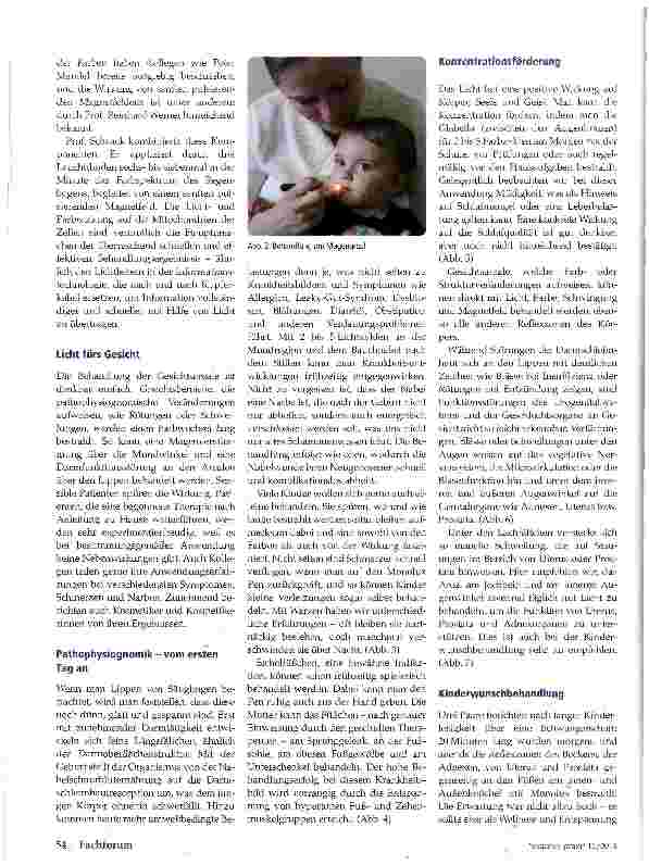 Vorschauseite 2: Monoluxtherapie Erfahrungen an Gesichtsarealen, Narben und Reflexzonen