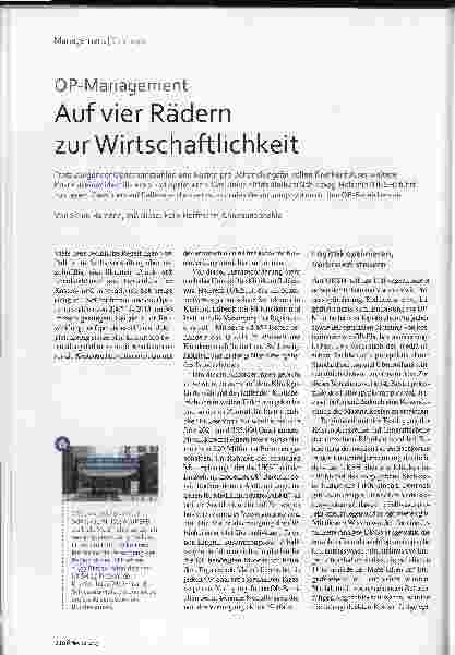 Vorschauseite 1: Auf vier Rädern zur Wirtschaftlichkeit