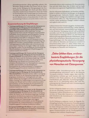 Vorschauseite 3: Bewegung für stabile Knochen Schulung zur neuen physiotherapeutischen Osteoporose-Leitlinie