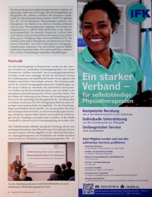 Vorschauseite 4: Bewegung für stabile Knochen Schulung zur neuen physiotherapeutischen Osteoporose-Leitlinie