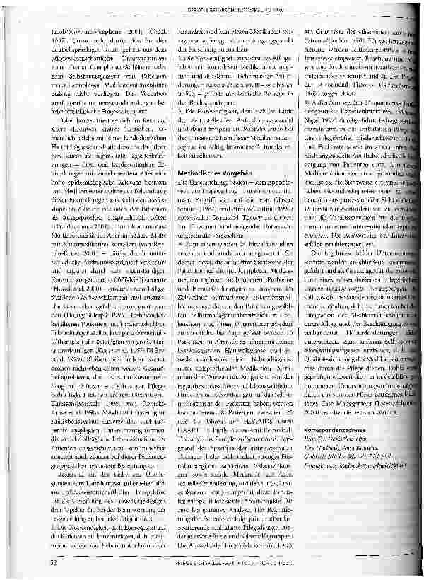 Vorschauseite 3: Entwicklung eines pflegerischen Interventionskonzepts zur alltagsnahen Förderung des Selbstmanagements von chronischkranken Patienten unter komplexem Medikamentenregime