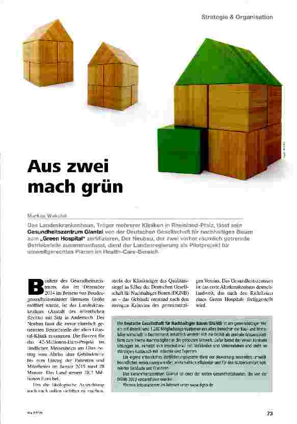 Vorschauseite 1: Aus zwei mach grün