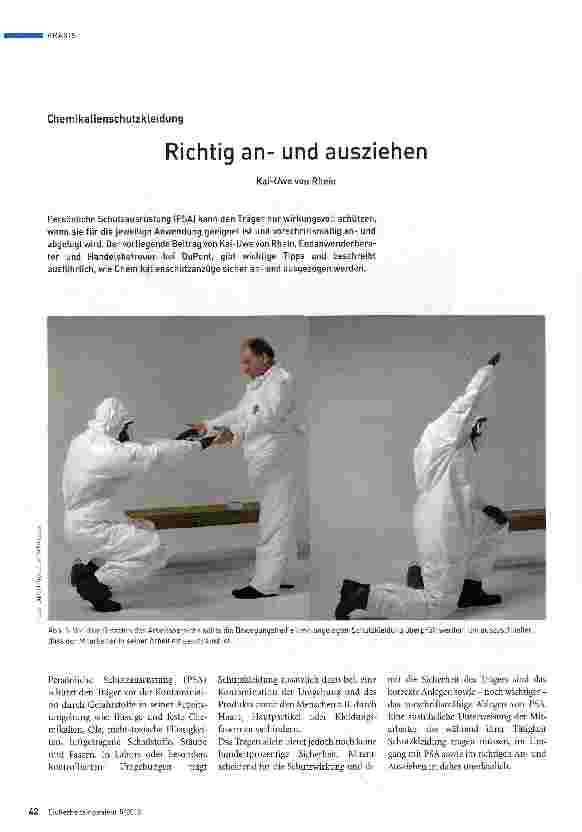 Vorschauseite 1: Richtig anund ausziehen
