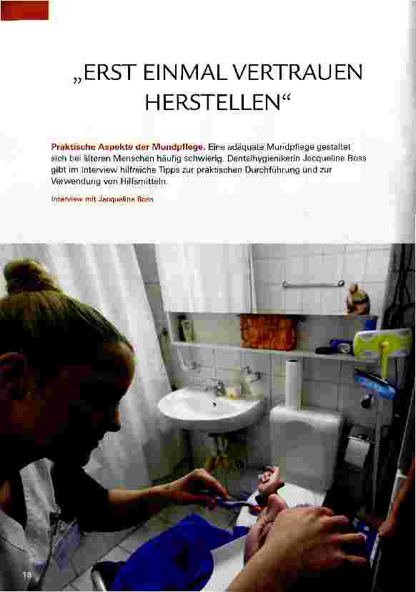 Vorschauseite 1: ERST EINMAL VERTRAUEN HERSTELLEN