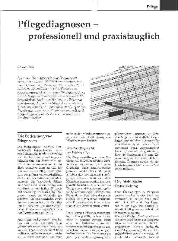 Vorschauseite 1: Pflegediagnosen - professionell und praxistauglich