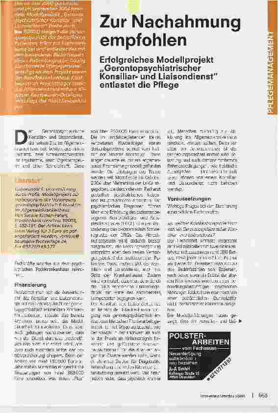 Vorschauseite 1: Zur Nachahmung empfohlen