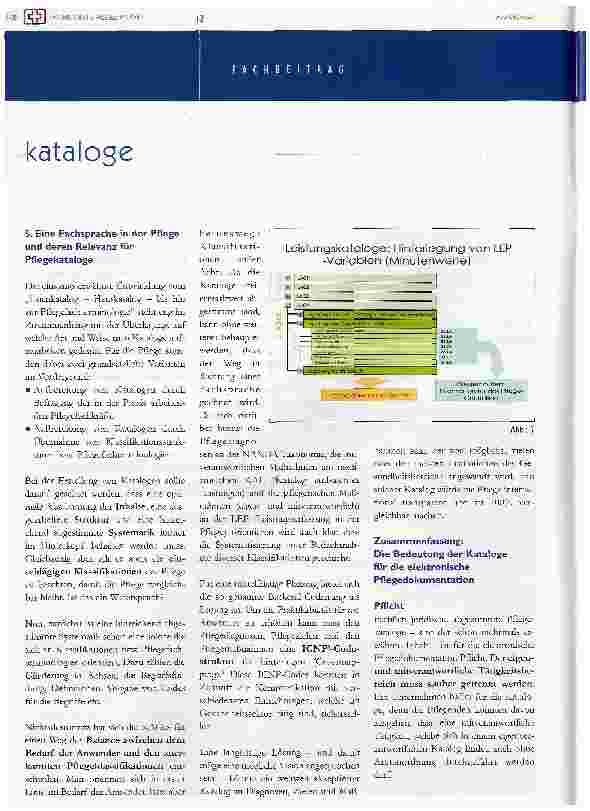Vorschauseite 5: strategie und entwicklung von pflegedokumentationskatalogen für ein elektronisches dokumentationssystem