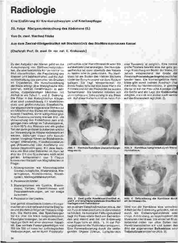 Vorschauseite 1: Radiologie 25. Folge: Röntgenuntersuchung des Abdomens (II.)