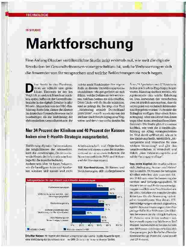 Vorschauseite 1: IT-STUDIEMarktforschung