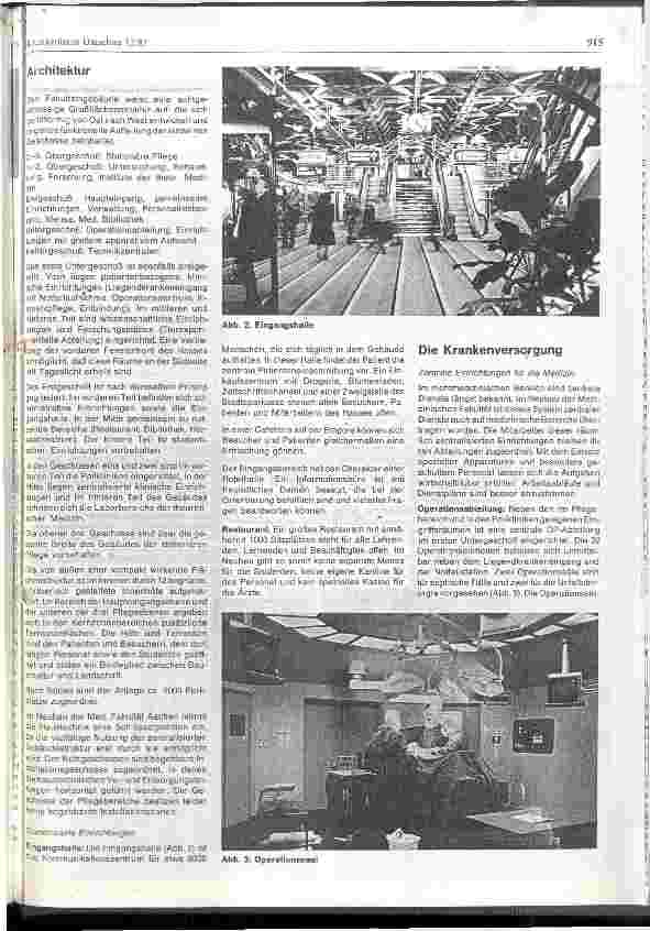 Vorschauseite 2: Neubau der Medzinischen Fakultät der Rheinisch- Westfälischen Technischen Hochschule Aachen
