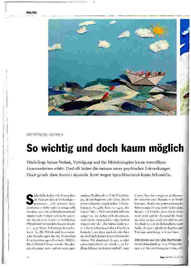 Vorschauseite 1: So wichtig und doch kaum möglich
